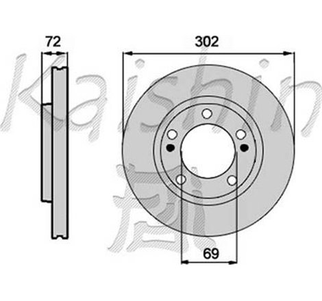 Disc frana Spate DR-ST HYUNDAI SANTA FÉ II. SANTA FÉ II-SUV 2.2D-2.7 11.05-12.12 - TRW-DF6690