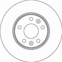 Brake disc fata ST-R FIAT TALENTO. RENAULT TRAFIC III 1.6D-2.0D 06.16- - TRW-DF6720S