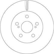 Disc frana Fata DR-ST TOYOTA PRIUS. PRIUS PHV 1.8H 09.15-12.22 - TRW-DF6734