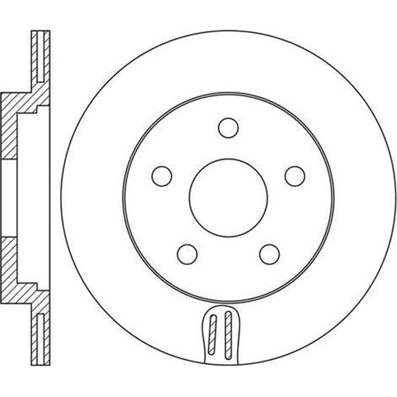 Disc frana Spate DR-ST NISSAN LEAF. X-TRAIL III. RENAULT KOLEOS II 1.3-Electric 04.14- - TRW-DF6789