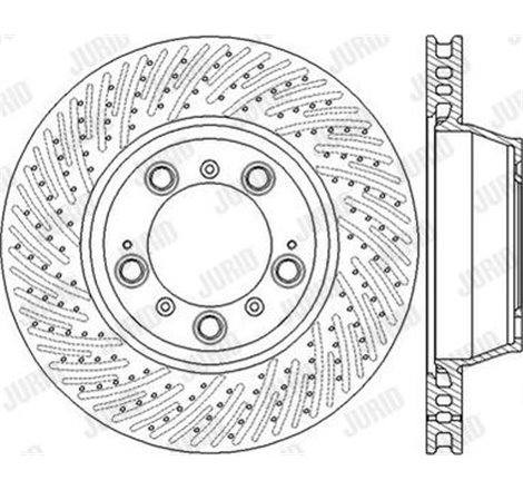 Disc frana Fata Stanga PORSCHE 911. 911 TARGA. BOXSTER SPYDER 3.0-3.8 05.11-12.19 - TRW-DF6821S