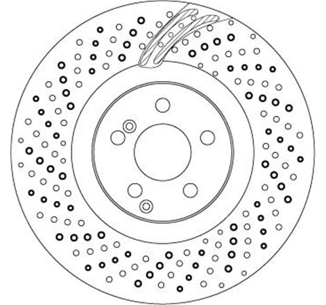 Disc frana Fata DR-ST MERCEDES CLS C219. E T-MODEL S211. E W211. S C215. S C216. S W221. V221. S W222. V222. X222. SL R230. SLC 