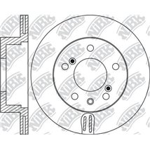 Disc frana Spate DR-ST SSANGYONG KYRON. REXTON-REXTON II. REXTON W-REXTON 2.0D-3.2D 04.02- - TRW-DF6876