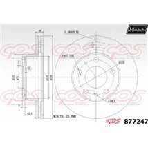 Disc frana Fata DR-ST CITROEN JUMPER II. FIAT DUCATO. PEUGEOT BOXER 2.0D-3.0D 04.06- - TRW-DF6918S