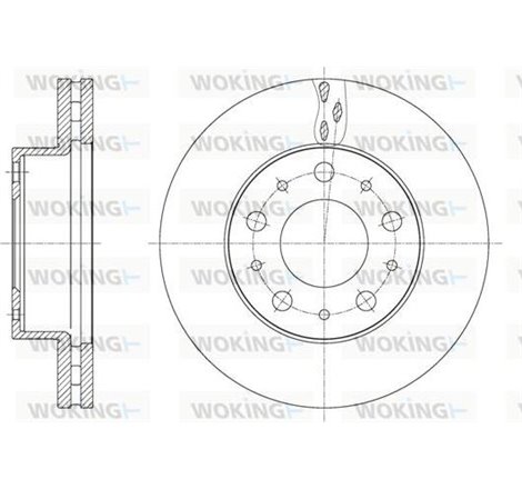 Disc frana Spate DR-ST CITROEN JUMPER II. FIAT DUCATO. OPEL MOVANO C. PEUGEOT BOXER 2.0D-Electric 04.06- - TRW-DF6925S