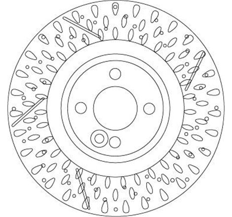 Disc frana Fata DR-ST MINI R56. R57. R58. R59. CLUBMAN R55. CLUBVAN R55 1.4-2.0D 09.06-06.15 - TRW-DF6930S