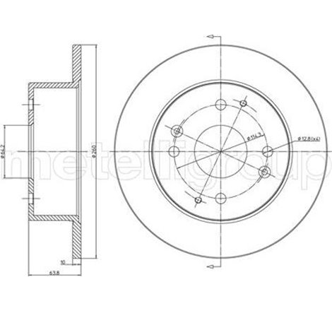 Disc frana Spate DR-ST HONDA ACCORD VI 2.0-2.0D-2.3 02.98-06.03 - TRW-DF7249