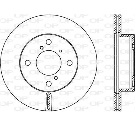 Disc frana Fata DR-ST SUZUKI ALTO VI. WAGON R 1.0-1.1-1.2 02.98-12.08 - TRW-DF7389
