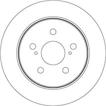 Disc frana Spate DR-ST LEXUS ES. NX. UX. TOYOTA CAMRY. C-HR. COROLLA CROSS. RAV 4 V. YARIS CROSS 1.2-3.5 07.14- - TRW-DF8335