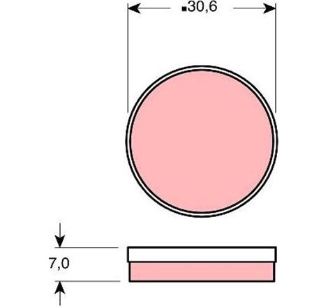 Set placute frana Fata CITROEN 2 CV. GS 0.6-1.0-1.2 02.70-10.85 - TRW-GDB271