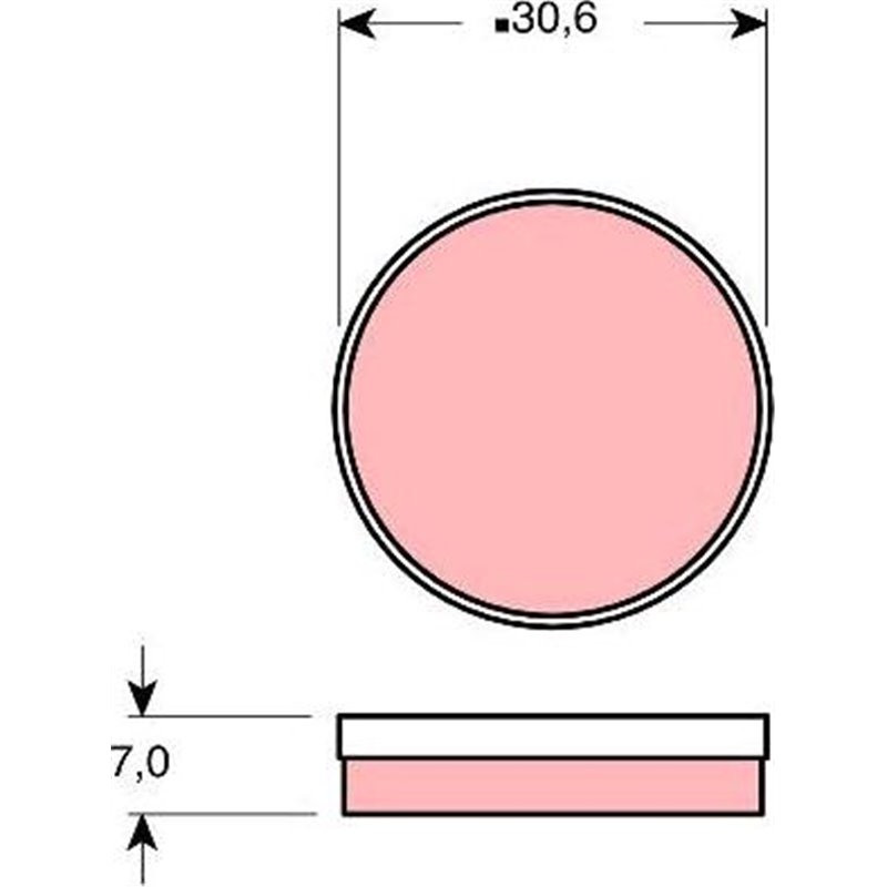 Set placute frana Fata CITROEN 2 CV. GS 0.6-1.0-1.2 02.70-10.85 - TRW-GDB271