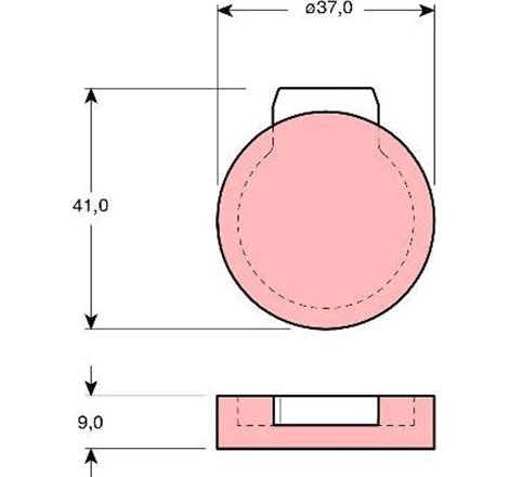 Set placute frana Spate CITROEN 2 CV. AXEL. GS 0.6-1.3 09.75-03.91 - TRW-GDB272