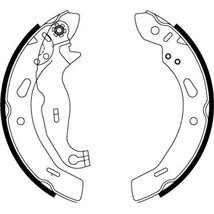 Sabot frana FORD FIESTA. FIESTA VI 1.0-1.6D 06.08-04.17 - TRW-GS8814