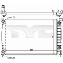 Radiator, racire motor - TYC-702-0014-R