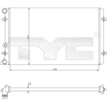Radiator, racire motor - TYC-702-0033