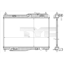 Radiator, racire motor - TYC-710-0058