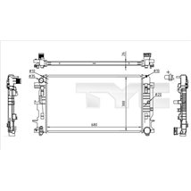 Radiator, racire motor - TYC-721-0014