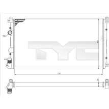 Radiator, racire motor - TYC-725-0029