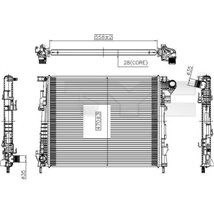 Radiator, racire motor - TYC-725-0032