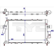 Radiator, racire motor - TYC-725-0039-R