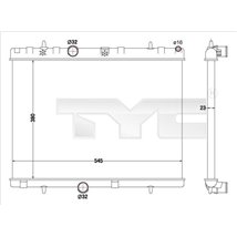 Radiator, racire motor - TYC-726-0019-R