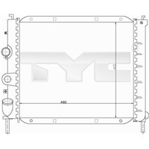 Radiator, racire motor - TYC-728-0008-R