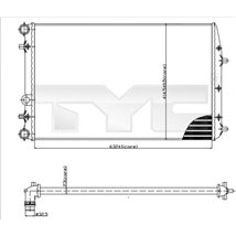 Radiator, racire motor - TYC-737-0041
