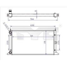 Radiator, racire motor - TYC-737-0043-R
