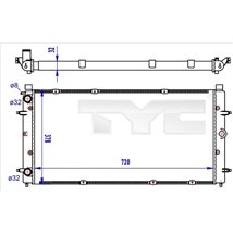 Radiator, racire motor - TYC-737-0059-R
