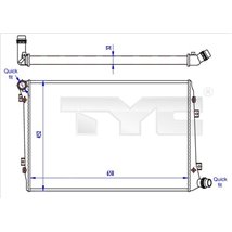 Radiator, racire motor - TYC-737-0062-R