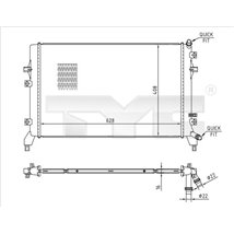 Radiator, racire motor - TYC-737-0066