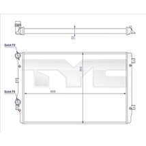 Radiator, racire motor - TYC-737-0072-R