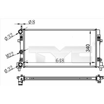 Radiator, racire motor - TYC-737-0074