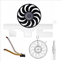 Ventilator, radiator - TYC-802-0051