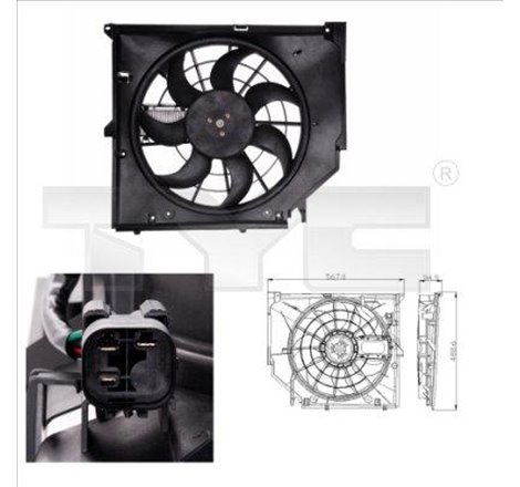 Ventilator, radiator - TYC-803-0005