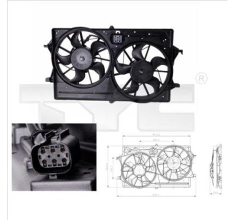 Ventilator, radiator - TYC-810-0016
