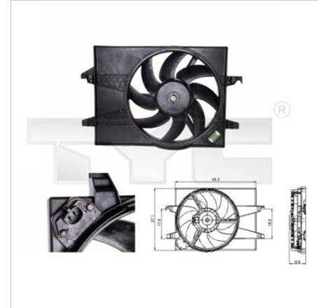 Ventilator, radiator - TYC-810-0025