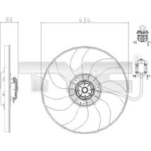 Ventilator, radiator - TYC-825-0019