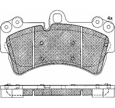 Set placute frana,frana disc - VAG-7L0698151AG