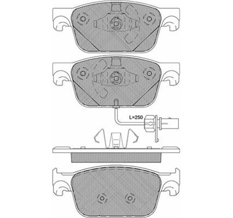 Set placute frana,frana disc - VAG-8W0698151BG