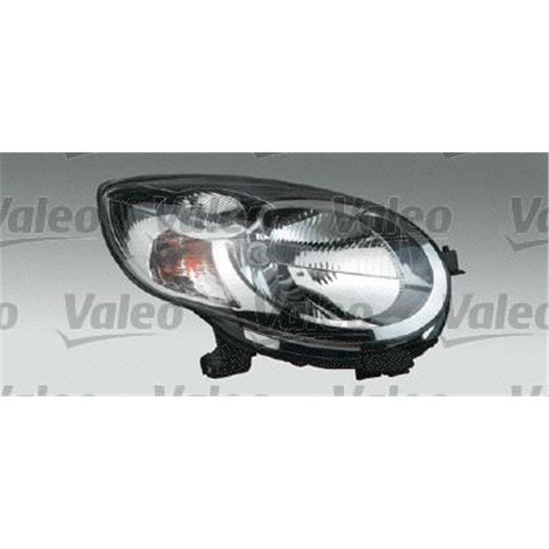 Lampa frontala Stanga halogen. H4. electric. cu motor. culoare insert. cromat. culoare semnalizator. transparent CITROEN C1 -04.