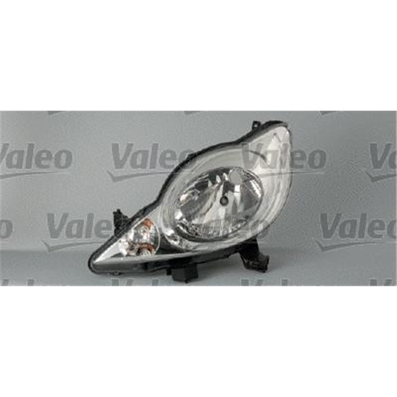 Lampa frontala Stanga halogen. H4. electric. cu motor. culoare semnalizator. transparent PEUGEOT 107 -02.12 - Valeo-043004