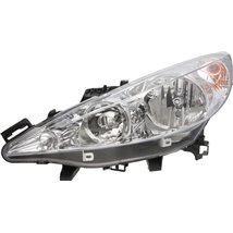 Lampa frontala Stanga halogen. H1-H7-W5W. electric. cu motor. culoare semnalizator. transparent PEUGEOT 207. 207-HATCHBACK -12.1