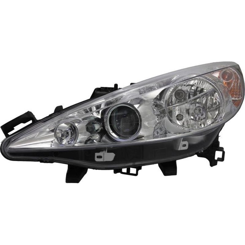Lampa frontala Stanga halogen. H1-H7-W5W. electric. cu motor. culoare semnalizator. transparent PEUGEOT 207. 207-HATCHBACK -07.1