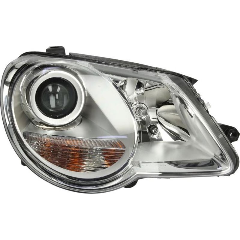 Lampa frontala Dreapta halogen. H7-W5W. electric. cu motor. culoare insert. cromat. culoare semnalizator. transparent VW EOS -11