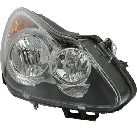 Lampa frontala Dreapta halogen. H1-H7-W5W. electric. cu motor. culoare insert. negru. culoare semnalizator. transparent OPEL COR