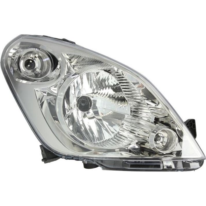 Lampa frontala Dreapta halogen. H4-W5W. electric. cu motor. culoare insert. cromat. culoare semnalizator. transparent SUZUKI SPL