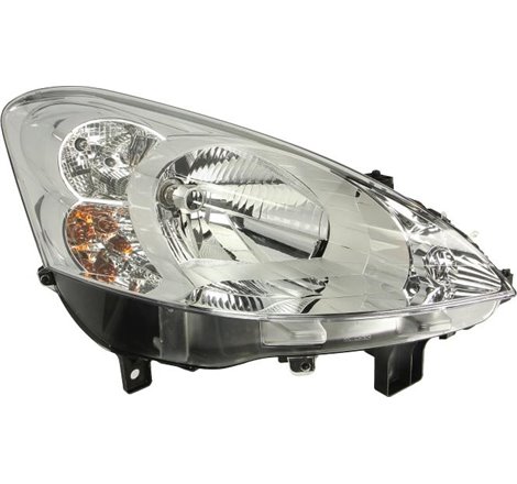 Lampa frontala Dreapta halogen. H4-W5W. electric. cu motor. culoare insert. cromat. culoare semnalizator. transparent PEUGEOT PA