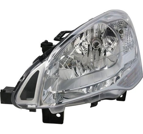 Lampa frontala Stanga halogen. H4-W5W. electric. cu motor. culoare insert. cromat. culoare semnalizator. transparent CITROEN BER