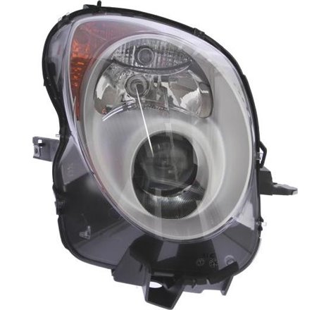 Lampa frontala Dreapta halogen. H7-W5W. electric. cu motor. culoare insert. argintiu. culoare semnalizator. portocaliu ALFA ROME